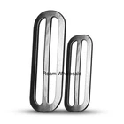 3 Bar Metal Sliders Silver 40mm & 50mm Adjuster Belt Buckle Handbag Strap UK