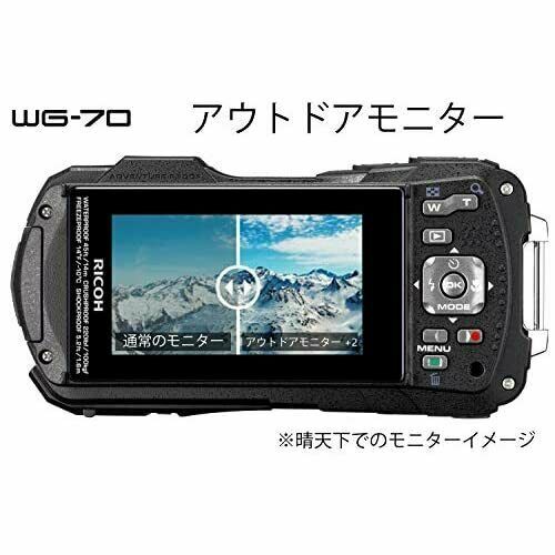 Used RICOH Waterproof Shockproof Digital Camera WG-70 Black | eBay