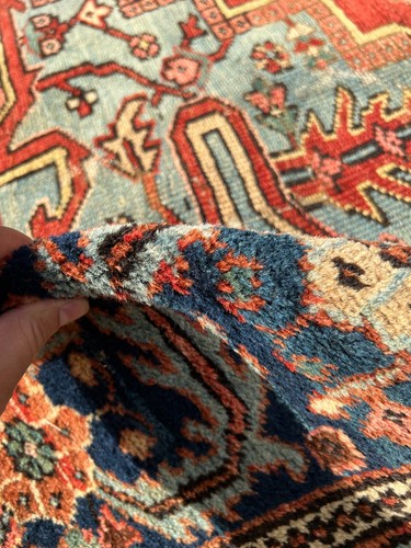£40000 Hand knotted HANDMADE Persiann Heriz Serapi vegtable dye rug 370 x 270cm - Picture 9 of 11