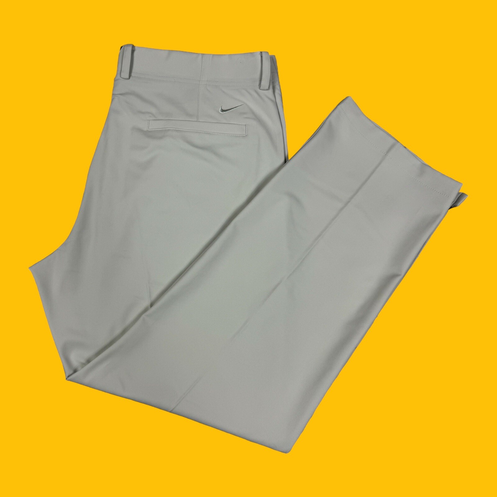 OFF WHITE X NIKE Pantaloni chino bianchi Nike Dri Fit da uomo taglia 38x30 Standard Fit Golf Performance Off