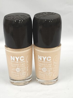NYC New York Color Expert Last Nail Polish # 155 Carrie'd Away 2pcs .33 oz Ea