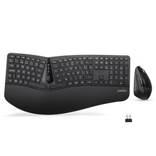 Perixx PERIDUO-605 ES, Pack de Teclado Ergon mico Inal mbrico - sep...