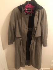 Fs Rainwear Long Raincoat With Hood. Removable Lining; All Weather Wm Size 10