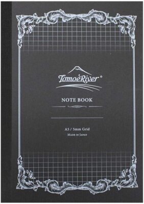 Tomoe River Notebook 5.85x8.27'' 160 pages (80-Sheet) 5mm-Squared Grid White