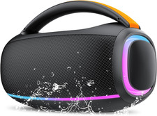 Bluetooth Speaker 80W, 30H Playtime, IPX7 Waterproof, TWS Stereo, Portable Outdo