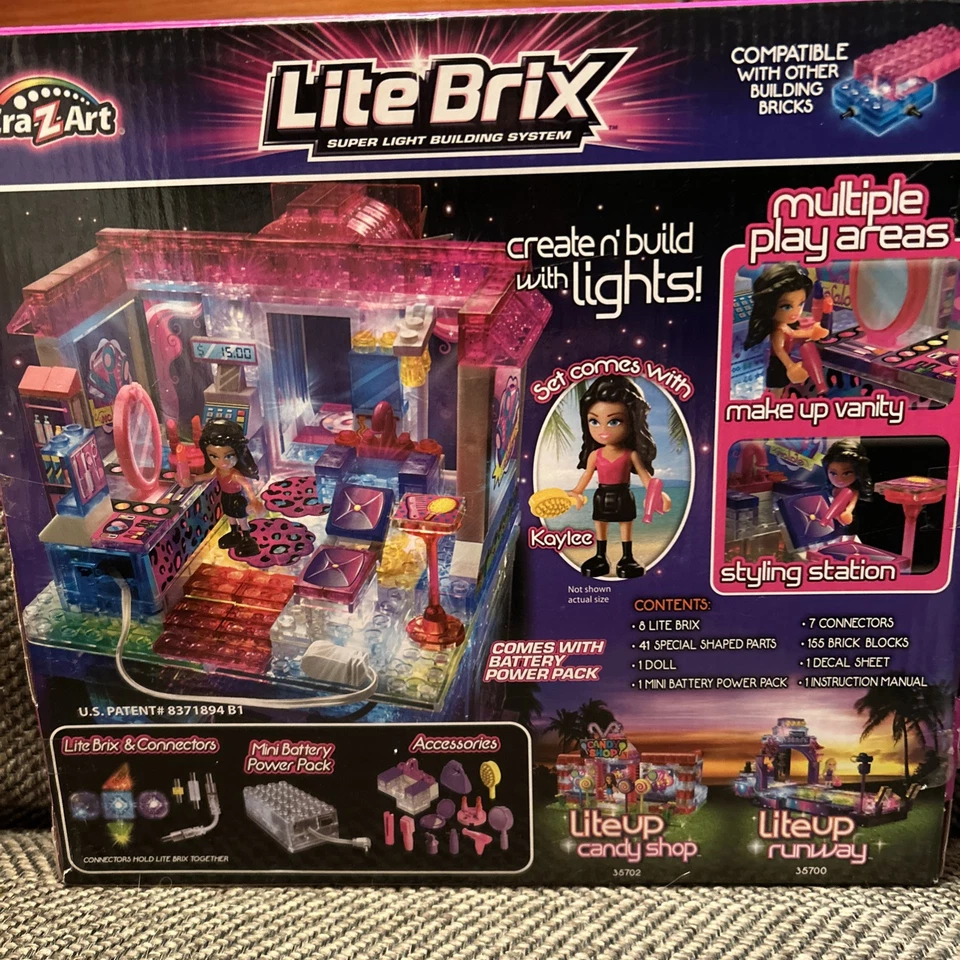 NIB  Lite Brix Lite Up Sparkle Salon With Kaylee - Image 2 of 4
