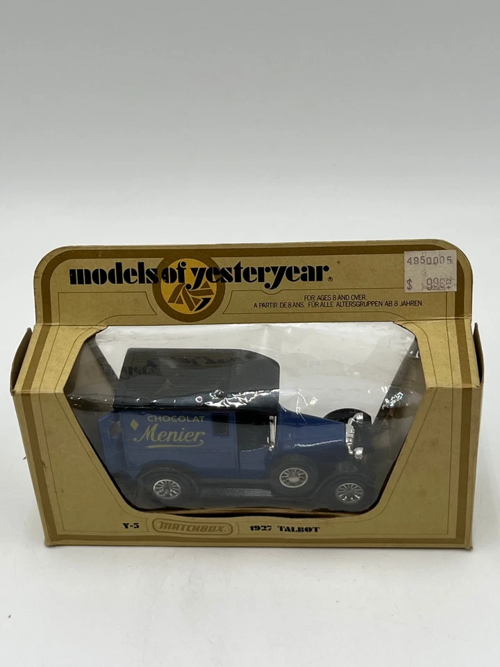 Matchbox Models of Yesteryear Y-5 1927 Talbot Chocolat Menier Vintage NEW w/ Box - Image 2 of 4