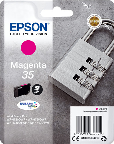 Cartouche encre Epson 35 magenta d'origine pour imprimante Expression Premium