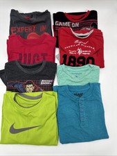 Lot of 8 Boy's Sz 5/6 Shirts Nike, Panyc, Polo, Place, American Hero, Crazy 8