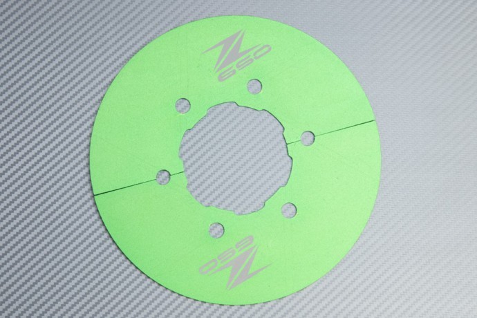 Caches Couronne Vert Moto Ninja 650 Protection Alu Anti-Corrosion
