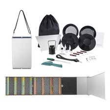 Uimoso Gold Panning Kit with 50" Aluminum Sluice Box and 23 Accessories