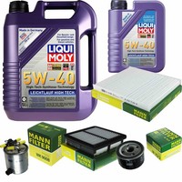 Mann Inspektionspaket 6L Liqui Moly 5W-40 FüR Suzuki Jimny 1.5 Ddis 4X4