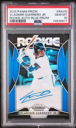 2019 Panini Prizm Rookie Auto Blue Prizm Vladimir Guerrero Jr. RC PSA 10 Gem MT