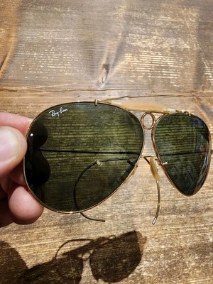 CIRCA 1980's VINTAGE B&L RAY BAN USA GP G15 SHOOTING SHOOTERs