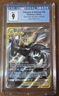 Pikachu & Zekrom GX 2019 Pokemon Black Star Promos Tag Team CGC 9 Full Art SM168