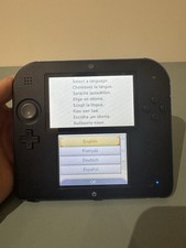Nintendo 2DS Console Black/Blue Tested Working