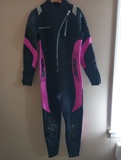 seaskin large women's wetsuit pink/black new