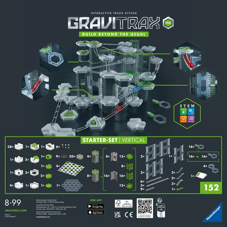 GraviTrax PRO Starter Set Vertical Marble Run STEM 152 pcs NEW - Image 4 of 4