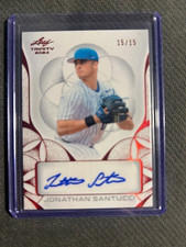 2024 Leaf Trinity JONATHAN SANTUCCI  #15/15  RC Auto Bookend NY Mets