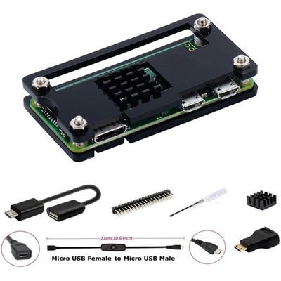 Raspberry Pi Zero Gehäuse Kit GPIO Kabel Kühler HDMI Schraubendreher