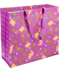 Happy Easter Bunny Reusable Fabric Gift Bags and/or Tote Bag 12 In
