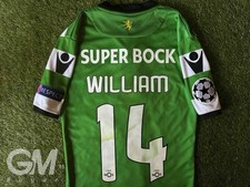 Maglia Macron Jersey Sporting Lisbona Lisboa 2017/18 UCL Home William Carvalho L