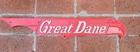 Great Dane Semi Truck Trailer Emblem  26" Vintage Diecast Early  Vintage OEM