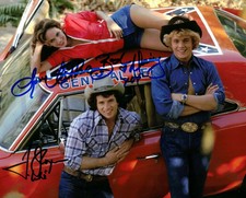 Dukes of Hazard DUAL SIGNED Daisy & Bo Autographed 8x10