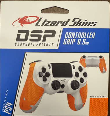 Lizard Skins DSP PS4 Controller Grip   PlayStation 4 Gaming Grip 0.5mm Orange