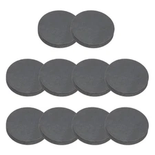 Rubber Solid Discs Washers Anti-Vibration Spacer, 10 Pcs 35mm OD 5mm Thick