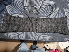 Size 3xl Underbust Corset Black Hook And Eye