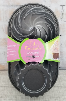Nordic Ware Cute Cupcake Cake Pan 6 Cup 3D Brand New Baking Birthday