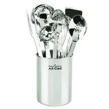New ALL-CLAD 8 Piece Stainless Steel Kitchen Utensil Set Professional Quality