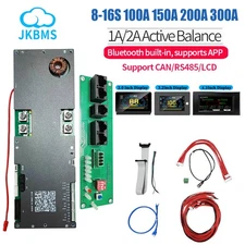 JK Smart Inverter BMS 8-16S 100A-300A BT RS485 CAN Energy Storage System Lot AUS