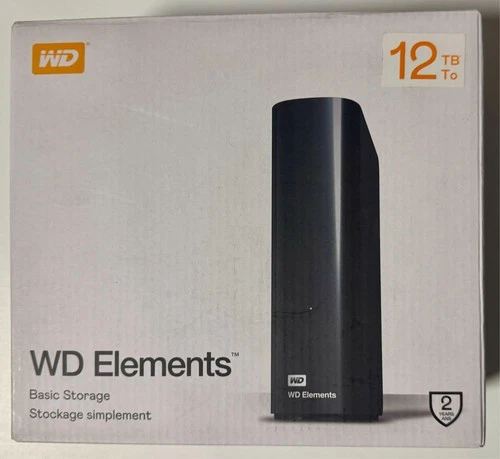 Hard Disk Western Digital Esterno 12 TB USB 3.0 - WDBWLG0120HBK-EESN -