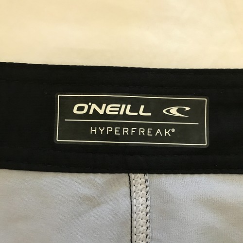 O' Neill Super Freak Board Swim Shorts Men 44 Green Camouflage Tie Waist Beach - Picture 3 of 14