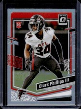 Clark Phillips III 2023 Donruss Optic #8 Rated Rookie Silver Holo Prizm