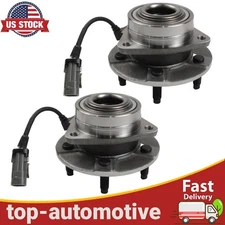 Pair 2 Front Wheel Hub Bearing Assembly For Equinox Torrent Vue 513189 w/ ABS