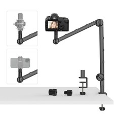 VIJIM LS25 Camera Desk Mount, Flexible Overhead Webcam Stand with Boom Arm, T...