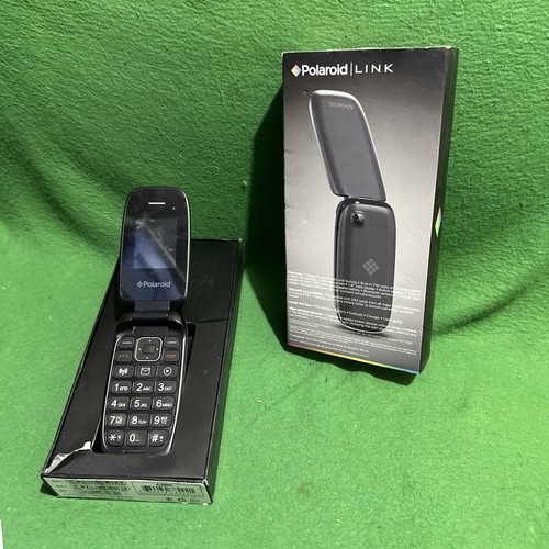 Polaroid Link A2 Black Flip Cell Phone Unlocked GSM Networks AT&T & More Sealed - 第 4/4 張圖片