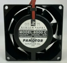 8500C Pamotor AXIAL FAN 105/120 VAC 50/60HZ 18WATTS SYSTEM PAPST (49)