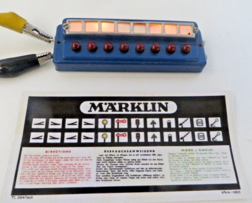 Märklin 474/8 H0 attuatore illuminato 8x con simboli di regolazione come adesivo - Foto 1 di 4