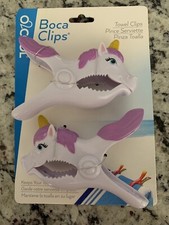 1 Set of BOCA CLIPS Unicorn BEACH TOWEL HOLDER POOL BOAT LAKE CHAIR BB10