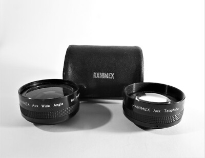 Hanimex Auxiliary Wide and Tele Converter Set for Practica