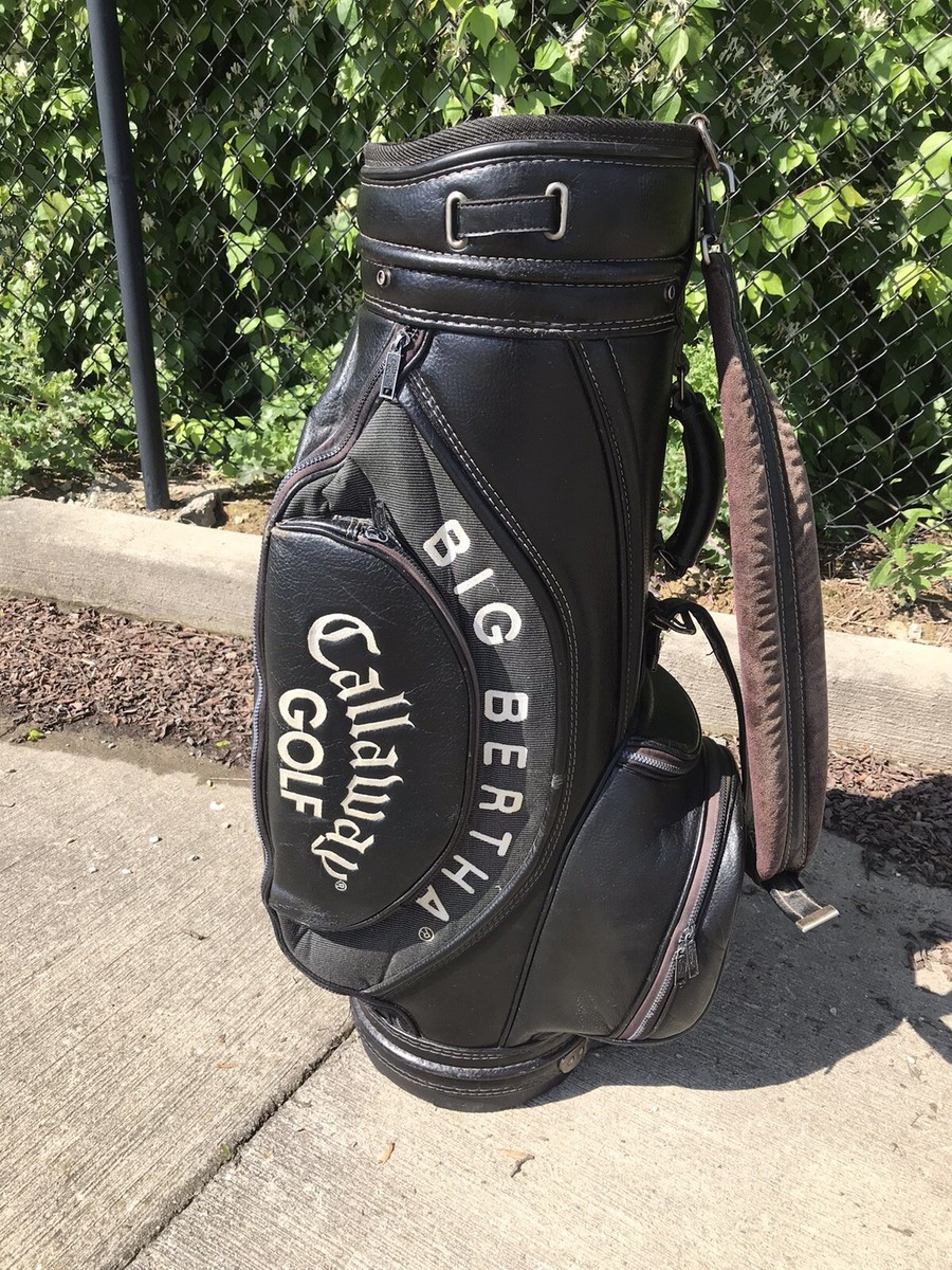 Callaway Big Bertha キャディバッグ 黒 Vintage Callaway Big Bertha Golf Cart bag Faux black leather