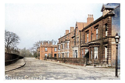 ptc8840 - Yorks' - Ein früher Blick entlang College Grove in Wakefield - Druck 6x4