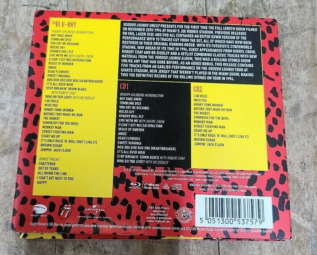 ポップス+ロック(洋楽) 3xBlu-ray Rolling Stones Voodoo Lounge Uncut (Blu-ray+2shm-cd) UIXY75008 ROLLING STONES /00330 The Rolling Stones - Voodoo Lounge Uncut[2 CD/Blu-ray