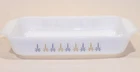 VINTAGE ANCHOR HOCKING FIRE KING CANDLE GLOW 1 1/2 QT PAN DISH STARBURST 432