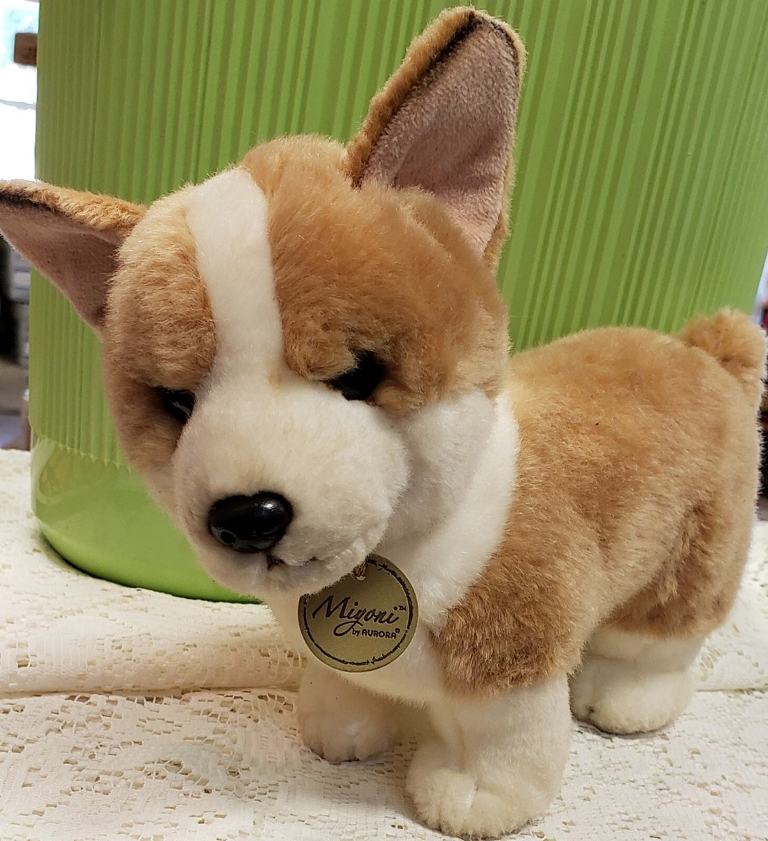 Miyoni by Aurora Pembroke Welsh Corgi Plush Puppy Dog 11