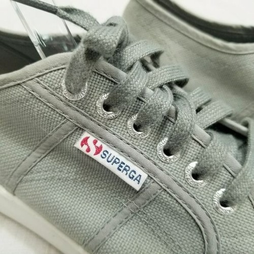 Zapatos de plataforma Superga para mujer grises bajos de lona zapatillas patinador hipster 41,5 - Imagen 3 de 15